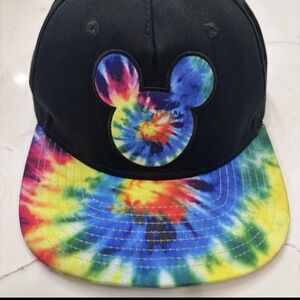 Disney x Neff Mickey Mouse #28 Hat Cap Snap Back Youth OS Tie Dye Cotton Poly